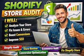 review and audit your shopify store, optimize marketing, boost store visibility