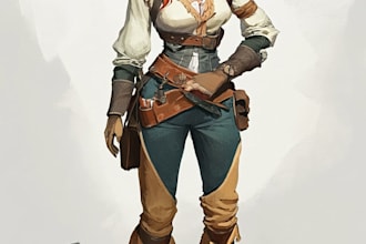 draw 2d game character or 2d game character