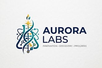 design a modern and professional laboratory logo for your brand