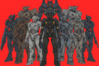 design spectacular robots, cyborgs and mechs