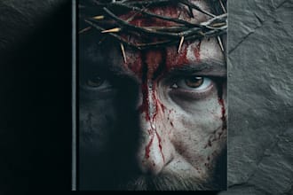 design christian book cover , createspace book cover design