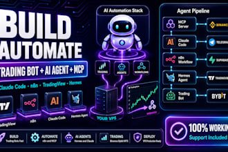 automate trading bot n8n mcp claude code mvp trading view hermes ai agent