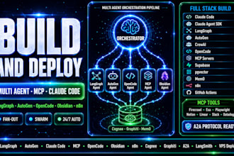 build multi agent orchestration claude code mcp opencode obsidian n8n pipeline