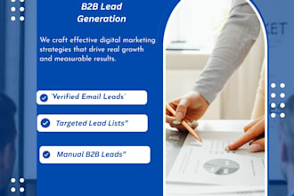 manual b2b lead generation and verified email list building