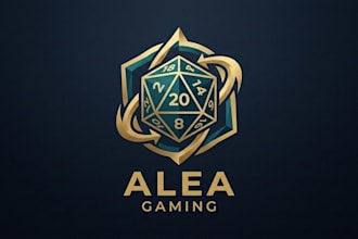 design a unique and professional dice logo for your brand