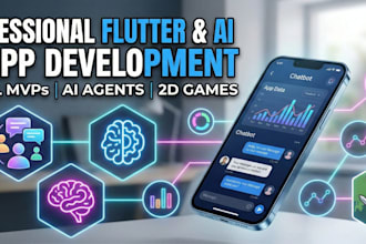 build ai powered flutter apps, ai agent apps, games