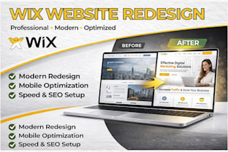 professional redesign and optimize your wix website