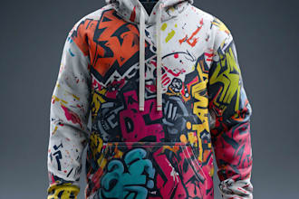 design a incredible streetwear clothing design or tshirt