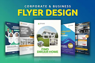 design professional business and event flyer