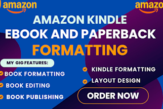 publish book on amazon kindle kdp, book formatting, paperback,book layout design