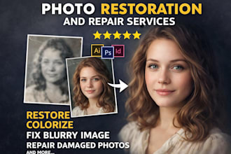 do restoration old photo colorize fix blurry image repair damaged photos restore