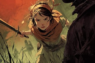 comic book illustration with comic book illustrator