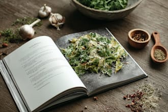 be your cookbook, recipe book, ebook and food blog recipes writer