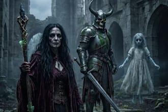 draw fantasy horror characters or fantasy character