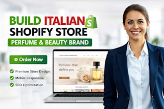 build italian shopify perfume ecommerce store