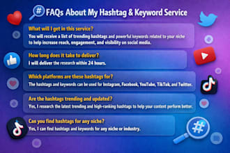 find trending hashtags and keywords for your niche with in 24 hours