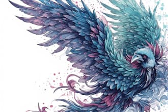 create an awesome tattoo design as a tattoo artist