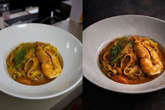 turn your food photos into professional restaurant quality images