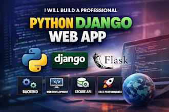 build a professional python django web app
