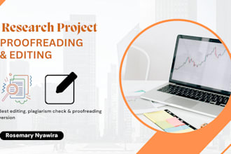 provide professional academic editing and research support