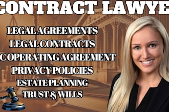 draft legal agreements, contracts, terms and conditions, or ndas