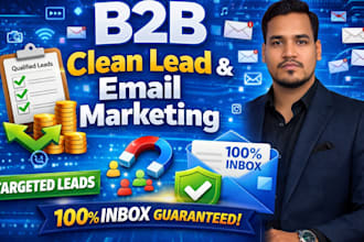 provide clean b2b leads and 100 percent inbox cold email marketing