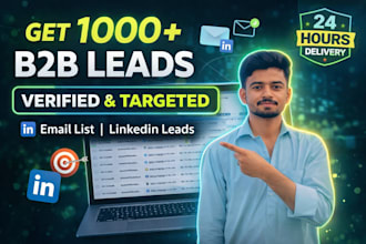 do high quality b2b lead generation ,email list building or business leads