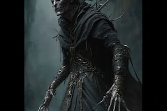 make artwork for fantasy, horror, or monster characters