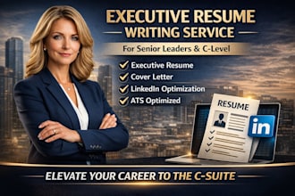 craft a powerful executive resume and linkedin for senior executives and c suite