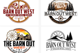 design beautiful wheel ranch logo