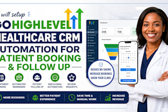 setup gohighlevel healthcare CRM automation for patient booking and follow up