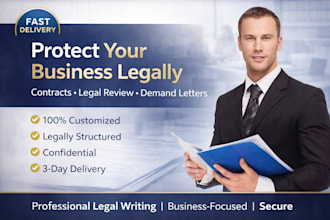 write a professional legal demand letter or cease and desist letter as a lawyer