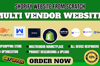 create shopify dropshipping store from scratch build shopify multivendor website