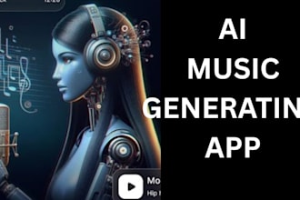 develop ai music app with admin panel like suno music app