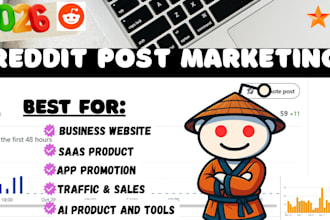 boost ecommerce web, dropshipping store, micro saas product via reddit marketing
