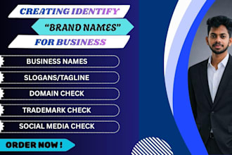 create unique, catchy brand names and business name ideas