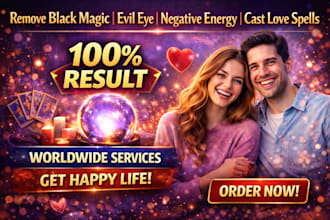 remove black magic evil eye negative energy cast love spells