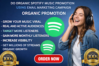 do email marketing campaign to promote spotify music promotion