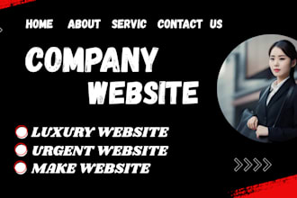 professional word press business website for your company