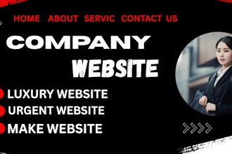 professional word press business website for your company
