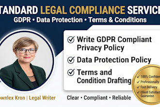 write gdpr compliant privacy policy, data protection and terms and condition