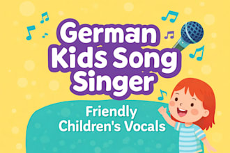 sing a german children song or kids voice for your project