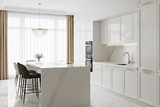design your kitchen, wardrobe, floor plan, provide photorealistic 3d rendering