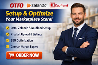 setup otto zalando kaufland store marketplace upload optimize product listings