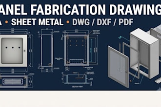 create professional electrical panel ga and fabrication drawings in autocad