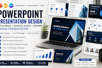 powerpoint presentation design pitch deck google slide expert canva presentation