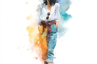 create a beautiful watercolor illustration for you