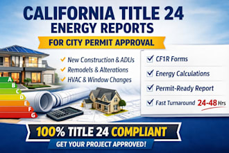 provide title 24 energy compliance report for california building permit