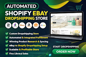 shopify ebay dropshipping store via blanka zendrop dsers amazon cjdropshipping