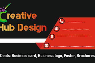 do graphic design, business card, posters